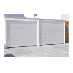 Puerta de Garage de Alta Calidad / Linea Central / Color Blanco 20X8 pies, AISLADA, Estilo Americana.