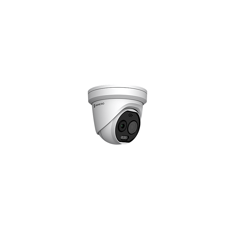 (HIKMICRO) Turret IP Bi-espectral (Térmica + Óptica) / Lente Térmico 2.1 mm (256 X 192) / Lente Óptico 2.2 mm (5 Megapixel) 