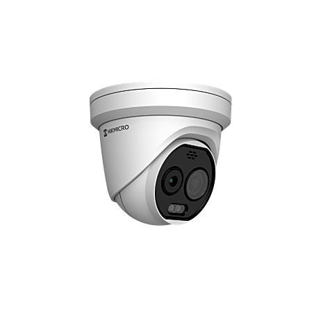(HIKMICRO) Turret IP Bi-espectral (Térmica + Óptica) / Lente Térmico 2.1 mm (256 X 192) / Lente Óptico 2.2 mm (5 Megapixel) 