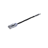 Cable de Parcheo UTP Cat6A, CM/LSZH, Diámetro Reducido (28AWG), Color Negro, 0.30 Metros (1 Pie)