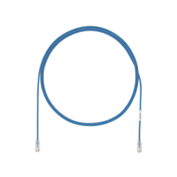 Cable de Parcheo UTP Cat6A, CM/LSZH, Diámetro Reducido (28AWG), Color Azul, 3 Metros (9.84 Pies).