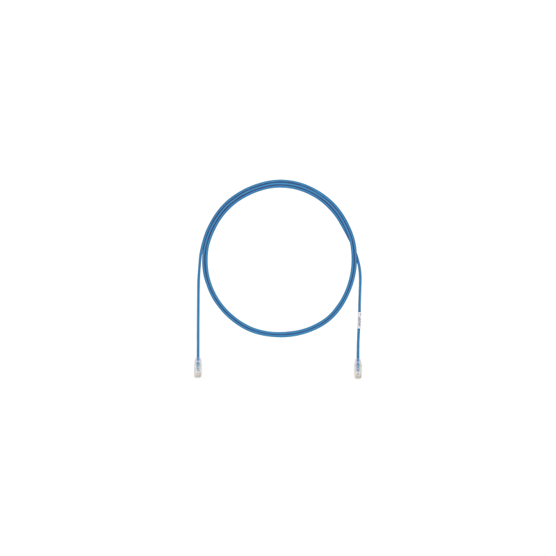 Cable de Parcheo UTP Cat6A, CM/LSZH, Diámetro Reducido (28AWG), Color Azul, 3 Metros (9.84 Pies).