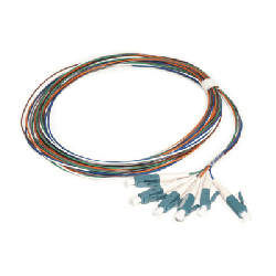 Kit de 6 Pigtails con Conector LC, Multimodo 50/125 OM3, 900um, de 1 Metro (3.28 Pies)
