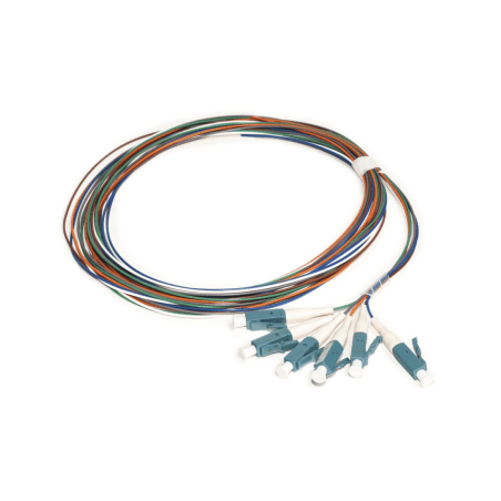 Kit de 6 Pigtails con Conector LC, Multimodo 50/125 OM3, 900um, de 1 Metro (3.28 Pies)