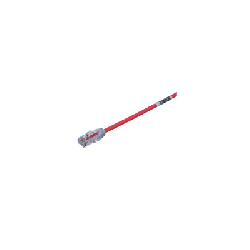 Cable de Parcheo UTP Cat6A, CM/LSZH, Diámetro Reducido (28AWG), Color Rojo, 4.57 Metros (15 Pies)