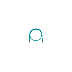 Patch Cord Cat6A de Grado Industrial 600V, Blindado SF/UTP, Calibre 26 AWG, Color Aqua, 10 Metros