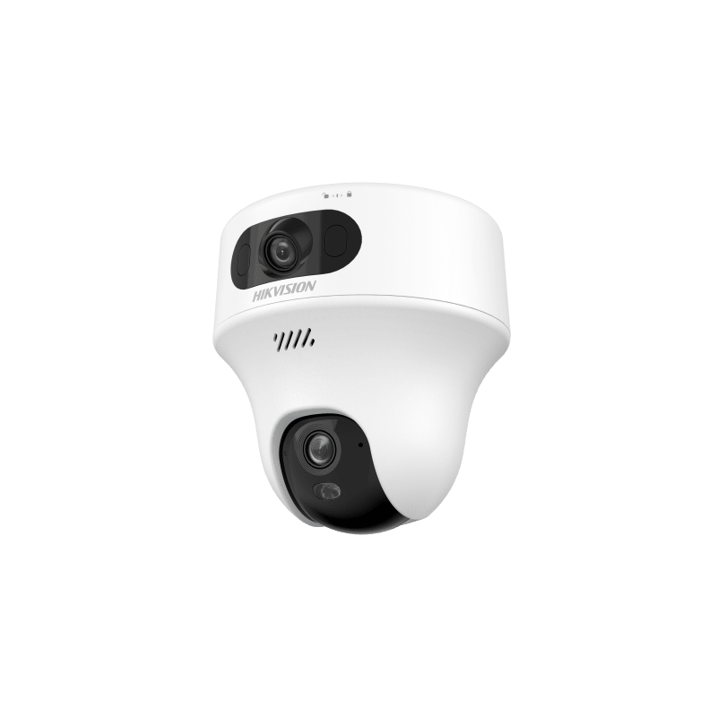Turret PT 6 Megapixel / Doble Lente (2.8 mm y 4 mm) / Dual Light (10 mts IR + 10 mts Luz Blanca) / Wi-Fi / Interior / Audio Bidi