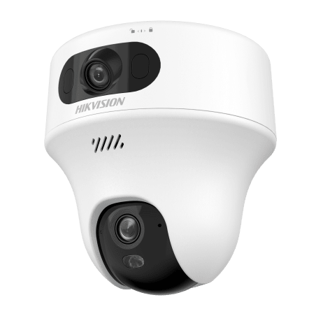Turret PT 6 Megapixel / Doble Lente (2.8 mm y 4 mm) / Dual Light (10 mts IR + 10 mts Luz Blanca) / Wi-Fi / Interior / Audio Bidi