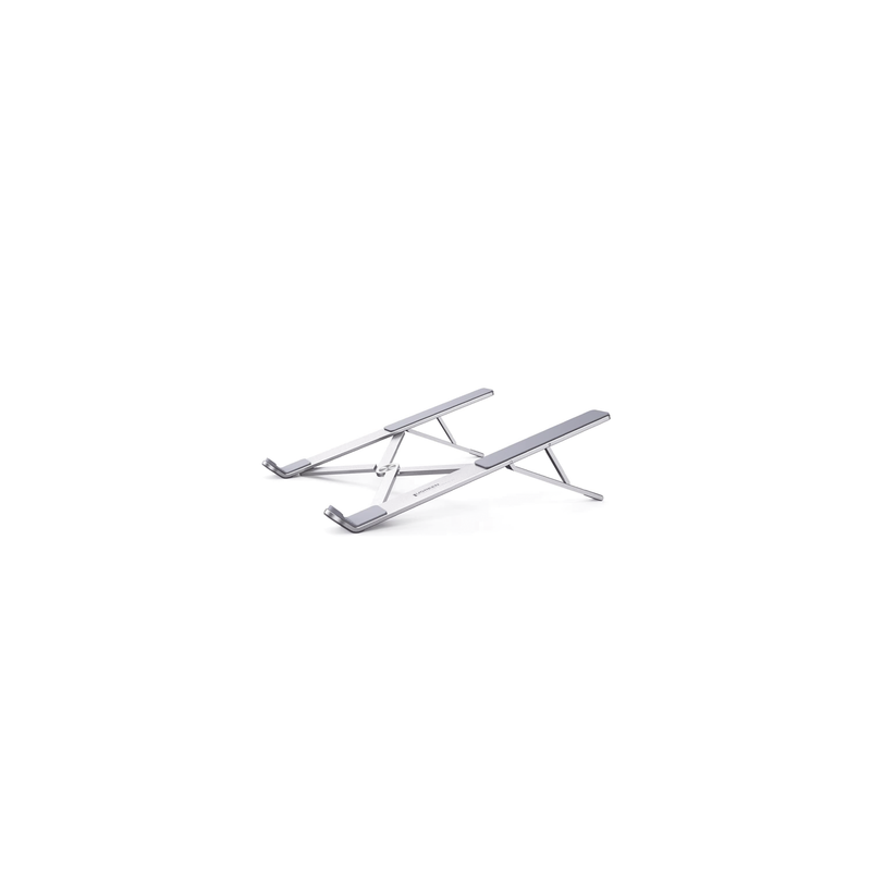 Soporte Portátil de Aluminio para Laptop / Amplia Compatibilidad de 11-17.3" / Ajuste de Altura 46.5 mm-136.5 mm / Capacidad de