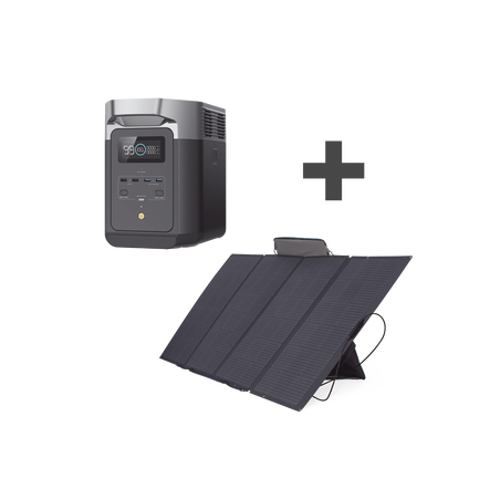 Kit de Estación de Energía Portátil 2048Wh + Panel Solar Flexible 400W