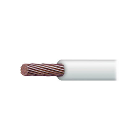 Cable Eléctrico 8 awg color blanco,Conductor de cobre suave cableado. Aislamiento de PVC, autoextinguible. BOBINA 100 MTS