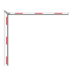 Brazo Articulado 3 mts (1.5+1.5) para Barreras Hikvision Serie DSTMG520 / Requiere Enganche Articulado