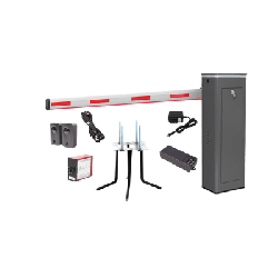 Kit COMPLETO Barrera Izquierda XBF Con Corona LED / Brazo Iluminado de 3M / Incluye Sensor de Masa, Transformador, Lazo Magnéti