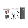 Kit COMPLETO Barrera Izquierda XBF Con Corona LED / Brazo de 3M / Incluye Sensor de Masa, Transformador, Lazo Magnético, Ancla,