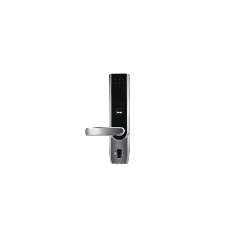 Cerradura autónoma izquierda bluetooth de huella digital, tarjeta de proximidad y contraseña / APP ZKSmarKey