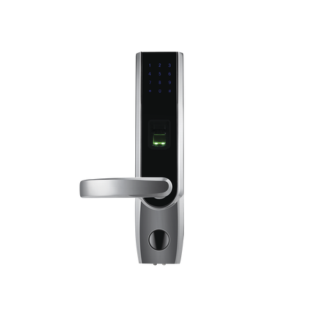 Cerradura autónoma izquierda bluetooth de huella digital, tarjeta de proximidad y contraseña / APP ZKSmarKey