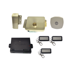 Kit Cerradura Eléctrica 321DC Derecha y Hub para Apertura a través de SmartPhone , compatible con Yale CONNECT