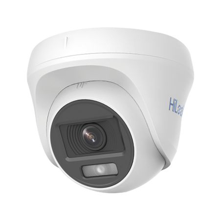 Turret TURBOHD 1080p / Imagen a Color 24/7 / Lente 2.8 mm / ColorVu Lite / Luz Blanca 20 mts / Uso en Interior / Policarbonato