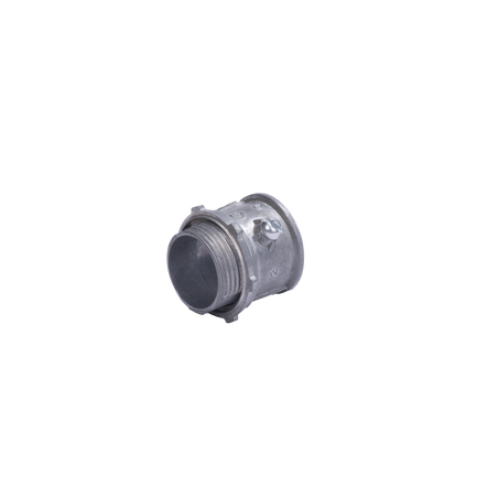 Conector 2" (52mm) pared delgada con tornillo galvanizado etiqueta verde