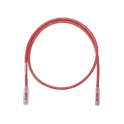 Cable de Parcheo UTP Categoría 6, con Plug Modular en Cada Extremo - 0.3 Metros (1 Pie) - Rojo