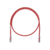 Cable de Parcheo UTP Categoría 6, con Plug Modular en Cada Extremo - 0.3 Metros (1 Pie) - Rojo