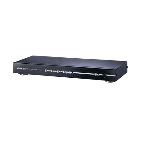 Switch HDMI de 4 puertos con salida dual