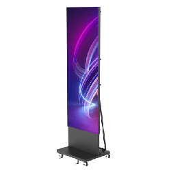 Poster LED de Piso / Pixel Pitch 1.8 mm / Modular (Puede Crecer con Mas Posters) / Case para Transporte / Uso en Interior / Cali