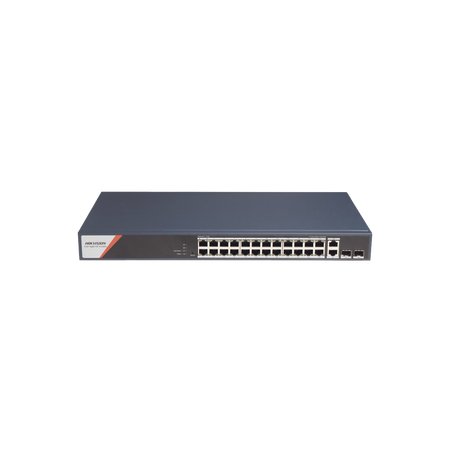 Switch Gigabit PoE+ / Administrable / 24 Puertos 1000 Mbps PoE+ (4 Puertos PoE++ 90 W) / 2 Puertos 1000 Mbps de Uplink / 2 Puert