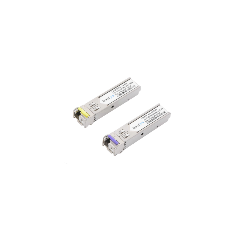 Transceptores Ópticos Bidireccionales SFP (Mini-Gbic) / Monomodo 1490 & 1550 nm / 1.25 Gbps / 1000BASE-BX / Conector LC/UPC Sim