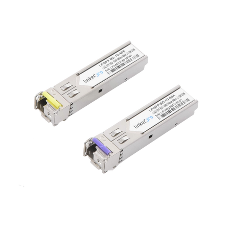 Transceptores Ópticos Bidireccionales SFP (Mini-Gbic) / Monomodo 1490 & 1550 nm / 1.25 Gbps / 1000BASE-BX / Conector LC/UPC Sim
