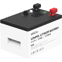 Batería de Litio LiFePO4 12.8Vcc, 100Ah, 1.28KwH, Pantalla LCD para Monitoreo Local, Carcasa Metálica