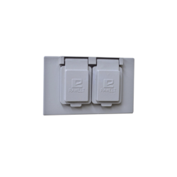 Tapa Dúplex Horizontal con Contratapa / Auto-cierre de aluminio Tipo RR / Placa Intemperie