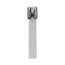 Cincho StrongHold de Acero Inoxidable Tipo 304, 201 mm largo x 7.9 mm ancho, Color Metálico, Paquete de 50pz