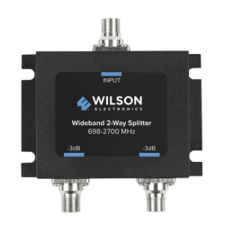 Divisor de Potencia Coaxial 2 Vías / 698-2700 MHz / 75 Ohm / Pérdida por División 3 dB / Aislamiento ≥20 dB / Conector F-he