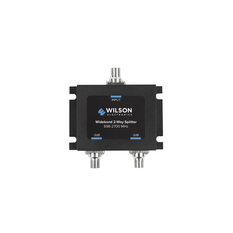 Divisor de Potencia Coaxial 2 Vías / 698-2700 MHz / 75 Ohm / Pérdida por División 3 dB / Aislamiento ≥20 dB / Conector F-he
