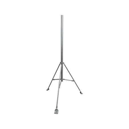 Tripie de con tubo de 2" para alcanzar 3 metros. Acero Galvanizado en Caliente.