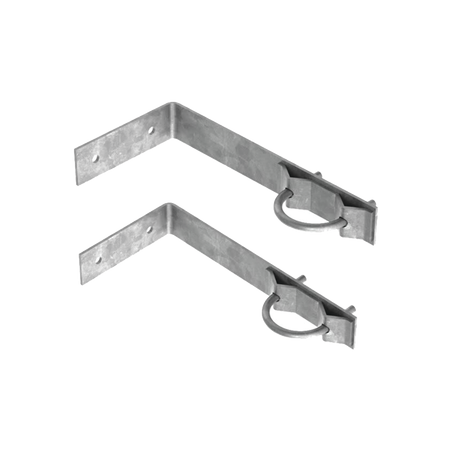 Juego de 2 Herrajes de Pared para Sujeción de Mástil (1-1/4" a 2")