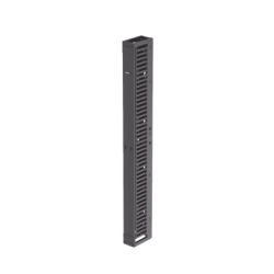 Organizador Vertical PatchRunner™, Sencillo (Solo Frontal), Para Rack Abierto de 45 Unidades, 6 in de Ancho, Color Negro