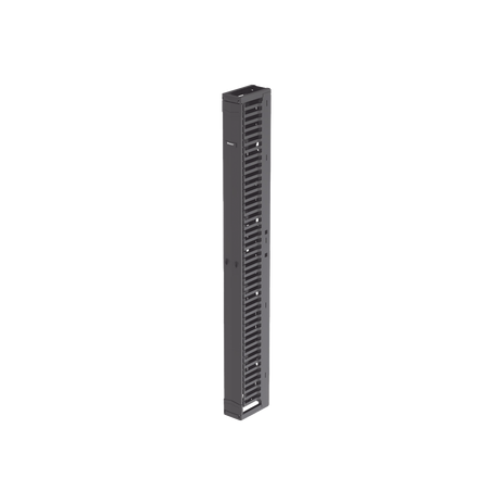 Organizador Vertical PatchRunner™, Sencillo (Solo Frontal), Para Rack Abierto de 45 Unidades, 6 in de Ancho, Color Negro