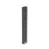 Organizador Vertical PatchRunner™, Sencillo (Solo Frontal), Para Rack Abierto de 45 Unidades, 6 in de Ancho, Color Negro