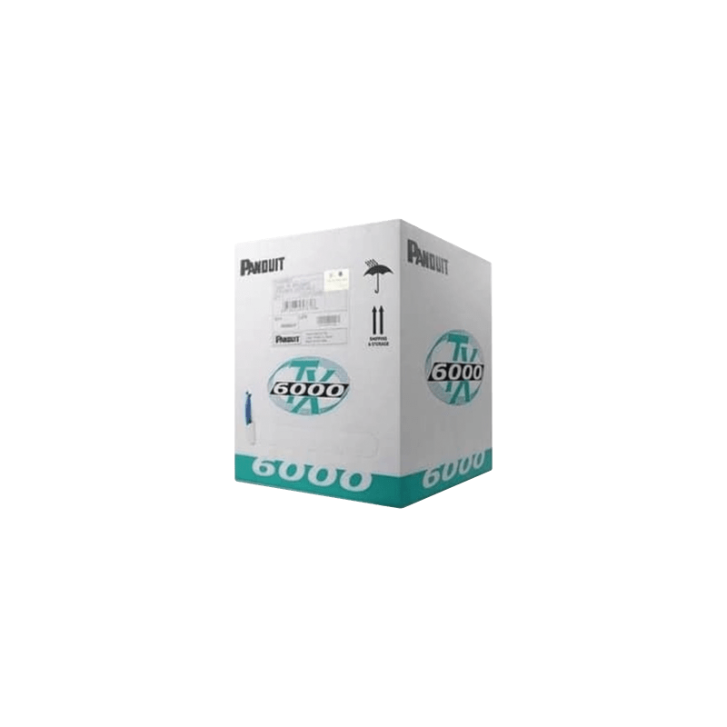 Bobina de Cable UTP 305 Metros (1000 Pies) de Cobre, TX6000™ PanNet, Reelex, Blanco, Categoría 6 Mejorado (23 AWG), LSZH (Baj