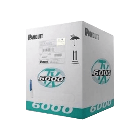 Bobina de Cable UTP 305 Metros (1000 Pies) de Cobre, TX6000™ PanNet, Reelex, Blanco, Categoría 6 Mejorado (23 AWG), LSZH (Baj