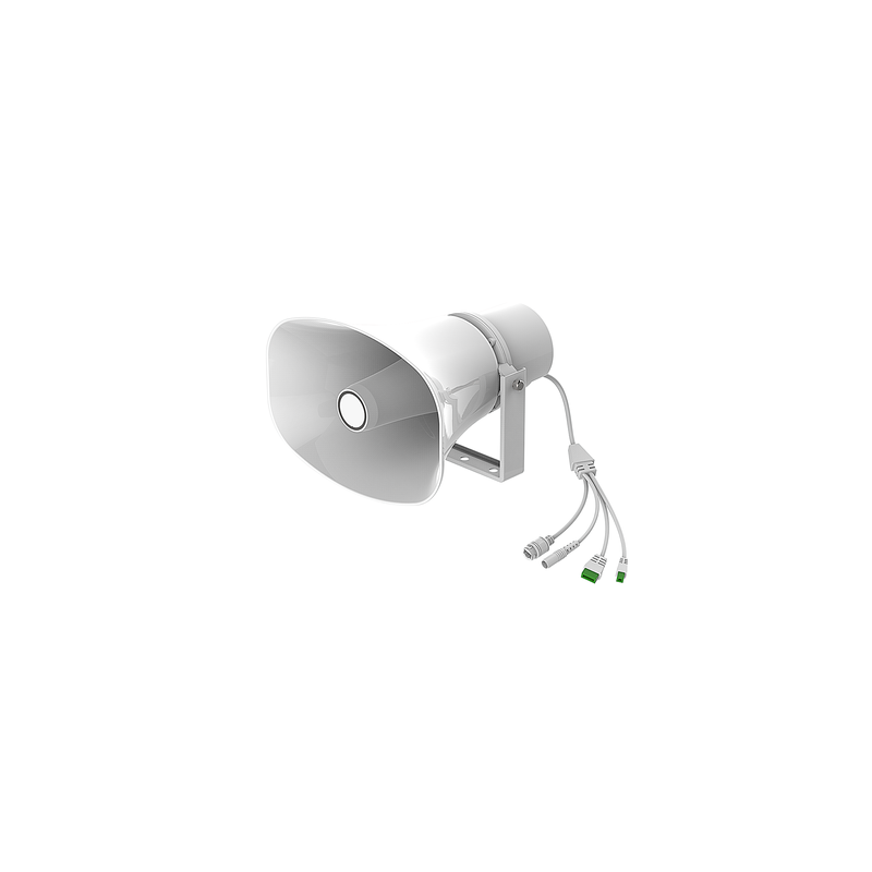 Altavoz SIP IP para Voceo y Paging / 2 Líneas SIP / Potencia 30W / IP66 Exterior / Alimentación PoE / Compatible con Conmutado