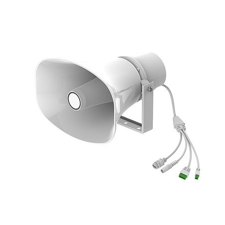 Altavoz SIP IP para Voceo y Paging / 2 Líneas SIP / Potencia 30W / IP66 Exterior / Alimentación PoE / Compatible con Conmutado