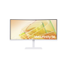 Monitor Curvo 34" Color Blanco / Aspecto 21:9 / Resolucion 3440 x 1440 / Frecuencia 100Hz / Entradas de Video HDMI / DisplayPort