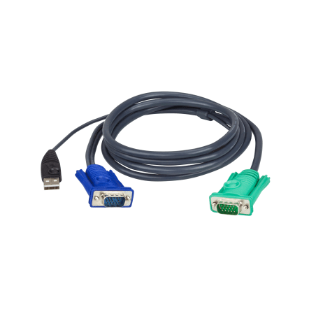 Cable KVM | USB con SPHD | 3 en 1 | De 3 m