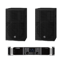 Kit Refuerzo Sonoro | Incluye 2 Bocinas CHR12 y 1 Amplificador PX8 | Ideal para Aplicaciones de Música en Primer Plano