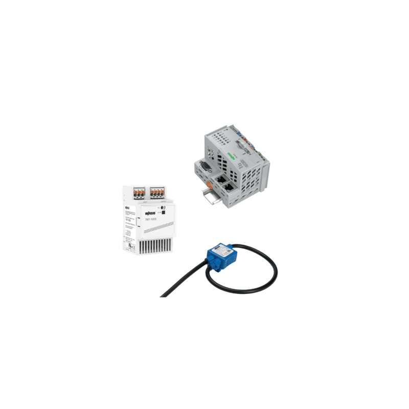 Sistema de Medición y Control de Potencia / 3 Fases 690 VAC / Controlador PFC200 / Fuente Conmutada 24VDC / Módulo Conmutador 