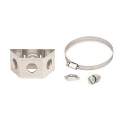 Adaptador para Sujetadores Tipo Mariposa. Instalación en Tubo con Diámetro 0.75 a 1.5 Pulgadas (19.05 a 38.1 mm). Paquete de 1