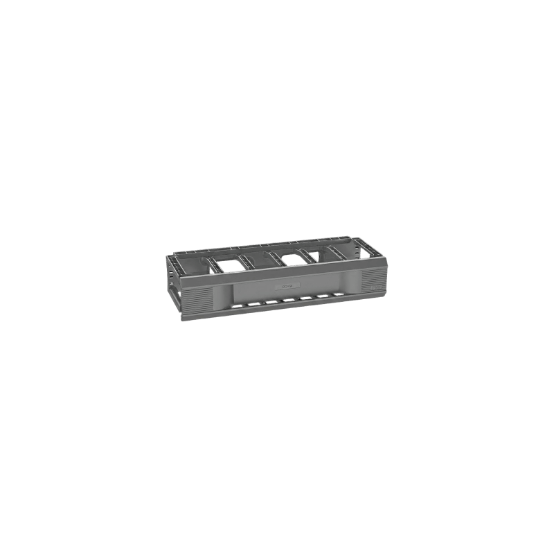Organizador de Cables Horizontal CableTek, Sencillo (Solo Frontal), Para Rack de 19in, 1 UR